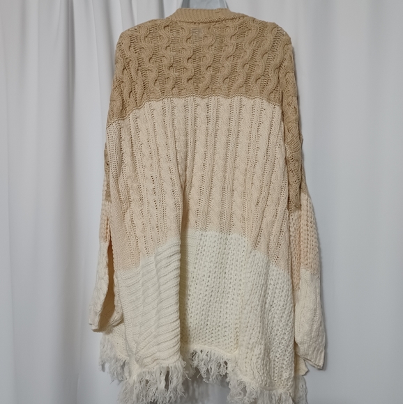 NEW UMGEE PLUS BOUTIQUE PATCHWORK Boho CARDIGAN SWEATER XL 1X - Picture 9 of 10